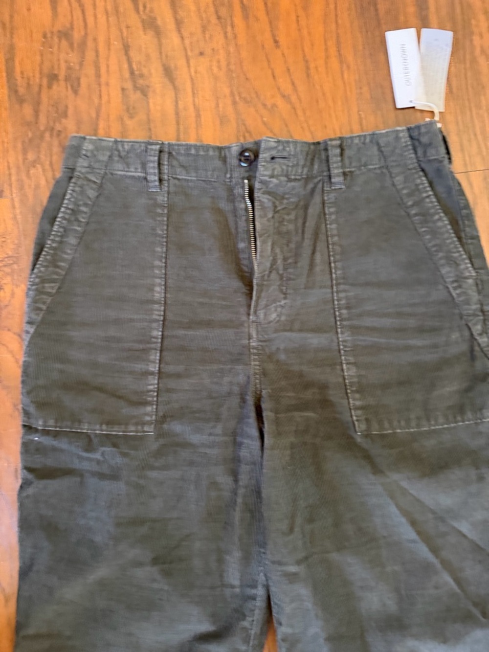 Outerknown Olive Corduroy Utility Pantsuits